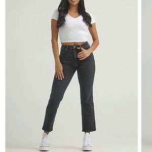 WOMEN'S WILD WEST HIGH RISE STRAIGHT JEAN IN BLACK